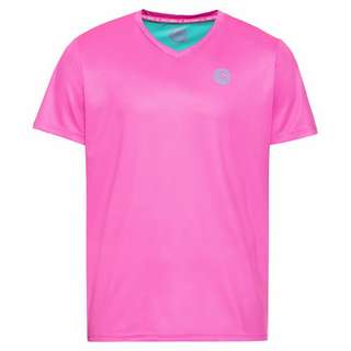 BIDI BADU Ted Tech Tee Tennisshirt Herren pink/mint