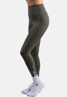 Rückansicht von CLN Athletics Vitality Tights Damen dusty olive