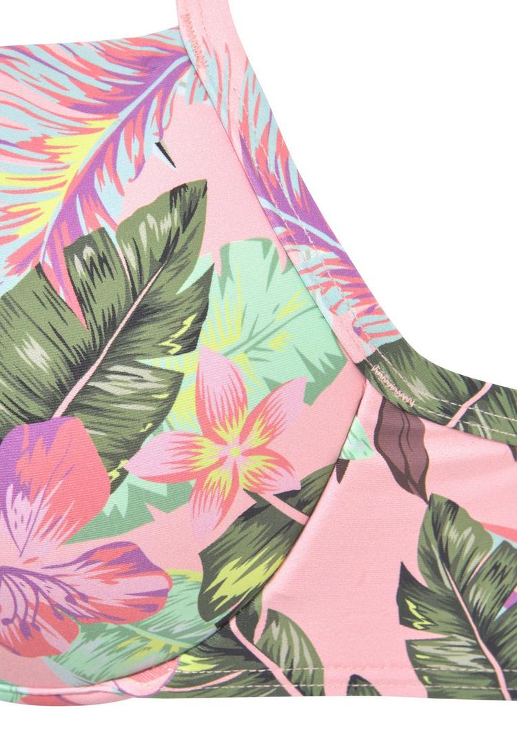 S.OLIVER S.OLIVER Push-Up-Bikini-Top Bikini Oberteil Damen - rose-bedruckt - 1 | SportScheck