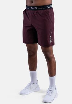 Rückansicht von CLN Athletics Dino Funktionsshorts Herren dark wine