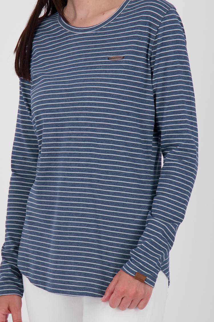 ALIFE AND KICKIN ALIFE AND KICKIN LeaAK Z Langarmshirt Damen - marine melange - 3 | SportScheck