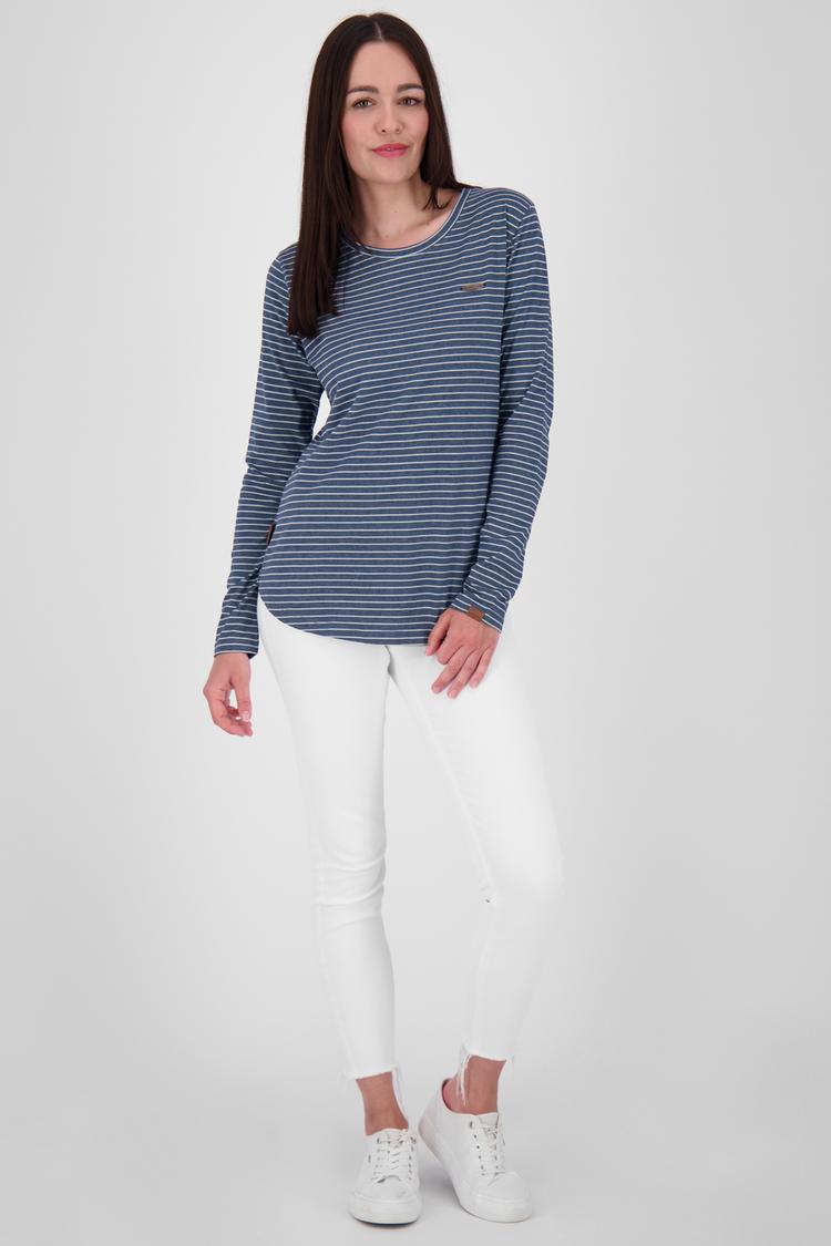 ALIFE AND KICKIN ALIFE AND KICKIN LeaAK Z Langarmshirt Damen - marine melange - 4 | SportScheck