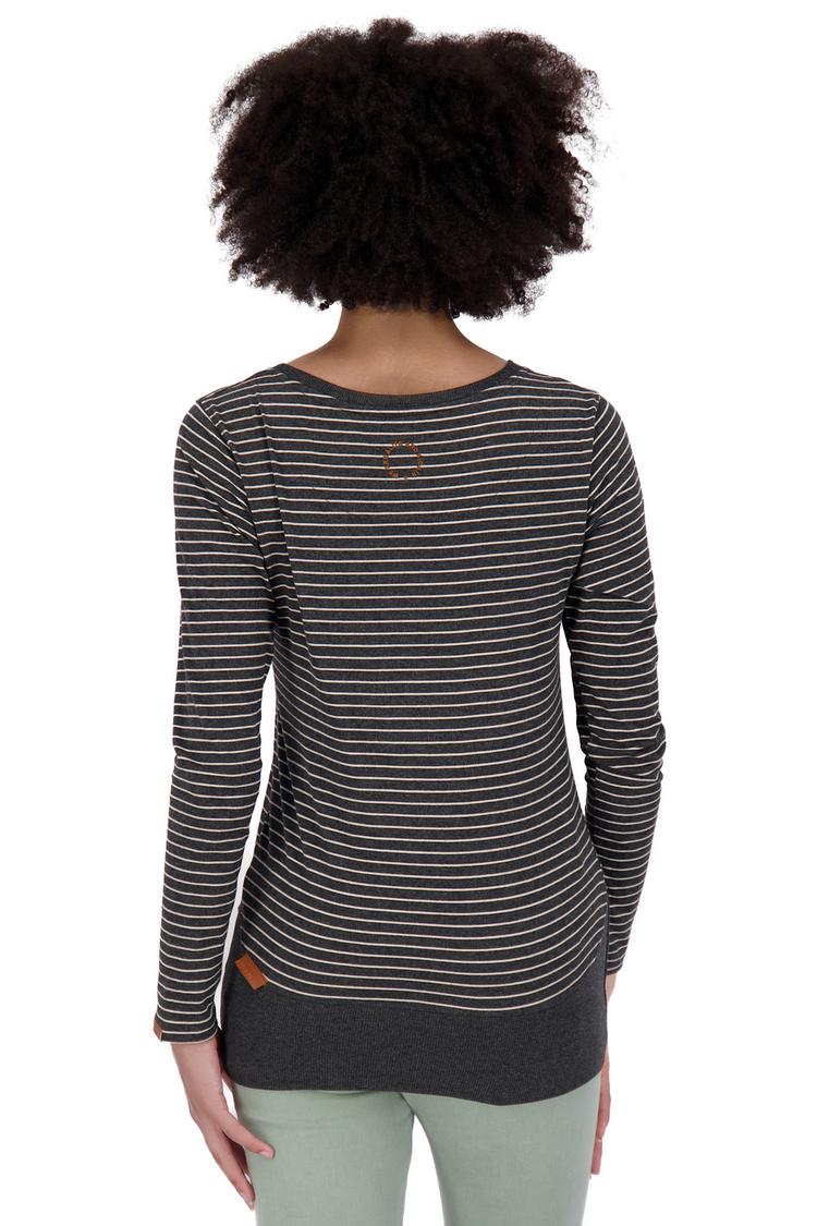 ALIFE AND KICKIN ALIFE AND KICKIN ConnyAK Z Langarmshirt Damen - moonless melange - 2 | SportScheck