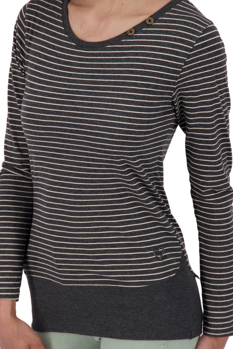 ALIFE AND KICKIN ALIFE AND KICKIN ConnyAK Z Langarmshirt Damen - moonless melange - 3 | SportScheck