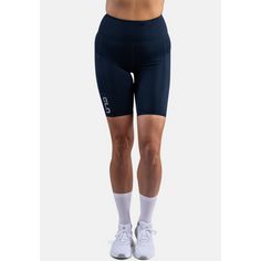 Rückansicht von CLN Athletics Bike Pocket Shorts Tights Damen midnight blue