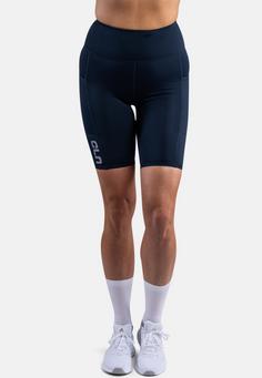 Rückansicht von CLN Athletics Bike Pocket Shorts Tights Damen midnight blue