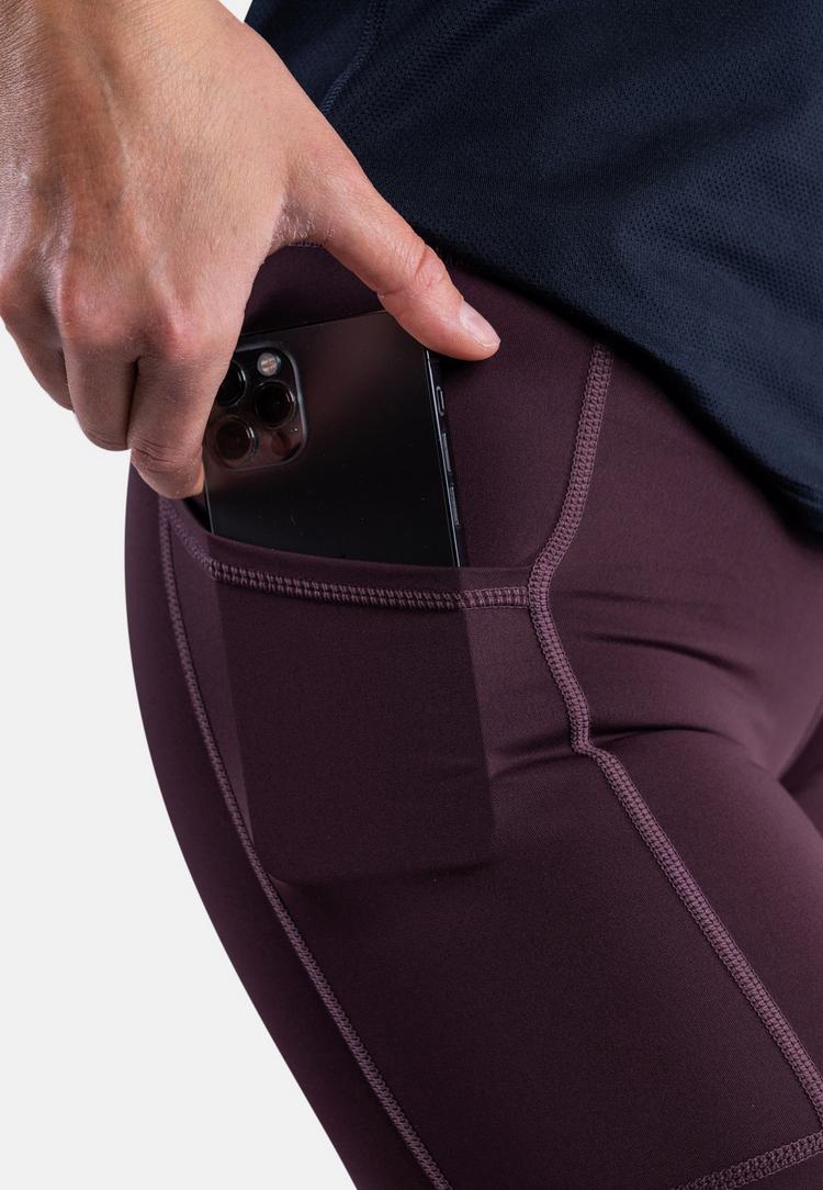 CLN Athletics CLN Athletics Bike Pocket Shorts Tights Damen - dark wine - 6 | SportScheck