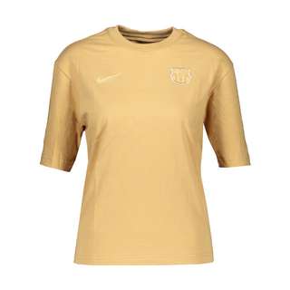 Nike FC Barcelona Ignite T-Shirt Damen Fanshirt Damen gold