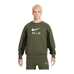 Nike Air FT Crew Sweatshirt Sweatshirt Herren gruengruenweiss