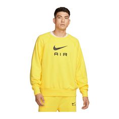 Nike Air FT Crew Sweatshirt Sweatshirt Herren gelbschwarz