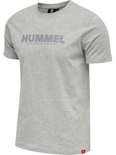 hummel hmlLEGACY 2-PACK T-SHIRT T-Shirt GREY MELANGE/BLUE NIGHTS