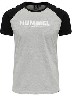 hummel hmlLEGACY BLOCKED T-SHIRT T-Shirt GREY MELANGE