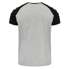 Rückansicht von hummel hmlLEGACY BLOCKED T-SHIRT T-Shirt GREY MELANGE
