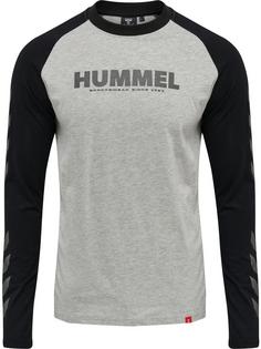 hummel hmlLEGACY BLOCKED T-SHIRT L/S T-Shirt GREY MELANGE