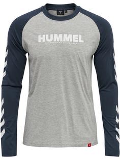hummel hmlLEGACY BLOCKED T-SHIRT L/S T-Shirt BLUE NIGHTS