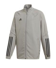 adidas Condivo 20 Präsentationsjacke Kids Trainingsjacke Kinder grauweiss