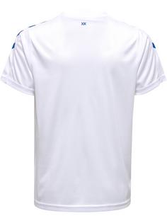 Rückansicht von hummel hmlCORE XK POLY JERSEY S/S KIDS T-Shirt Kinder WHITE/TRUE BLUE