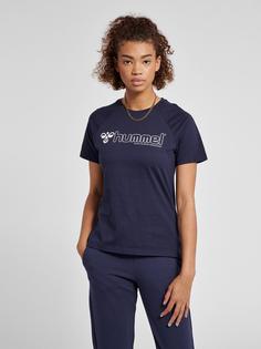 Rückansicht von hummel hmlNONI 2.0 T-SHIRT T-Shirt Damen PEACOAT