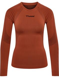 hummel hmlSHAPING SEAMLESS T-SHIRT L/S T-Shirt Damen ARABIAN SPICE