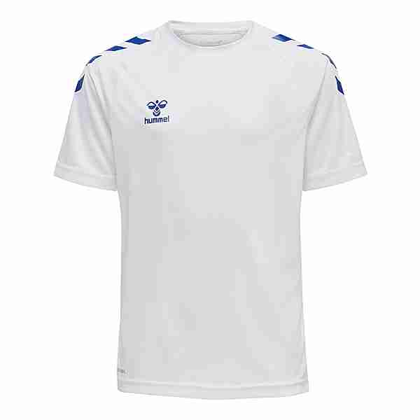 hummel hmlCORE XK CORE POLY T-SHIRT S/S KIDS T-Shirt Kinder WHITE/TRUE BLUE