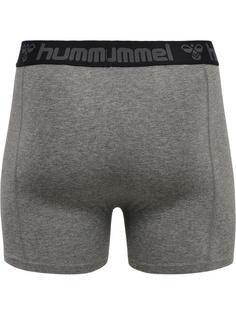 hummel hmlMARSTON 4-PACK BOXERS Unterhemd Herren BLACK/DARK GREY MELANGE