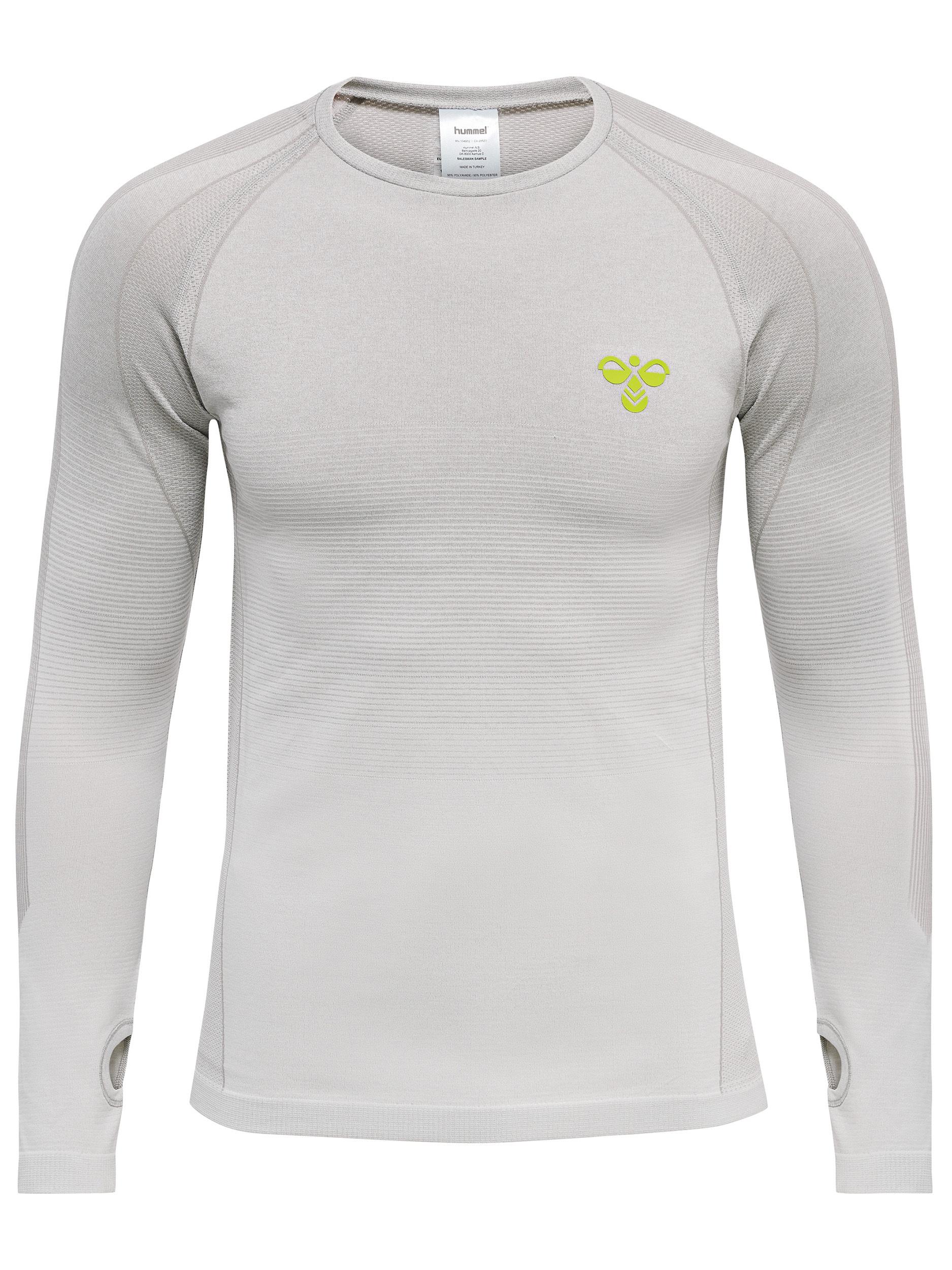 hummel hmlGG12 TRAINING SEAMLESS L/S T-Shirt Herren ALLOY MELANGE