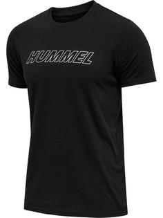 hummel hmlTE CALLUM 2-PACK COTTON T-SHIRT T-Shirt Herren BLACK/WHITE GREY