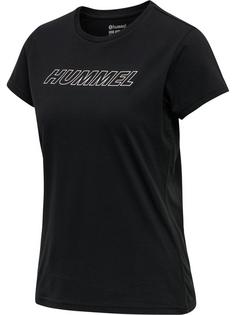 hummel hmlTE CALI 2-PACK COTTON T-SHIRT T-Shirt Damen BLACK/CHATEAU GREY