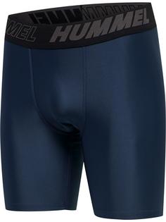 Rückansicht von hummel hmlTE TOPAZ 2-PACK TIGHT SHORTS Shorts Herren BLACK/INSIGINA BLUE