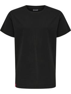 hummel hmlRED BASIC T-SHIRT S/S KIDS T-Shirt Kinder BLACK