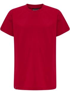 hummel hmlRED BASIC T-SHIRT S/S KIDS T-Shirt Kinder TANGO RED