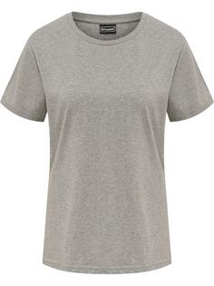 hummel hmlRED BASIC T-SHIRT S/S WOMAN T-Shirt Damen GREY MELANGE