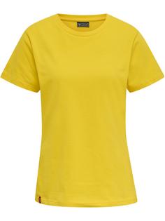 hummel hmlRED BASIC T-SHIRT S/S WOMAN T-Shirt Damen EMPIRE YELLOW
