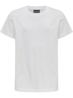 hummel hmlRED BASIC T-SHIRT S/S KIDS T-Shirt Kinder WHITE