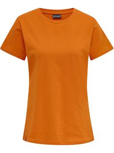 hummel hmlRED BASIC T-SHIRT S/S WOMAN T-Shirt Damen ORANGE TIGER