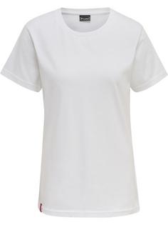 hummel hmlRED BASIC T-SHIRT S/S WOMAN Funktionsshirt Damen WHITE