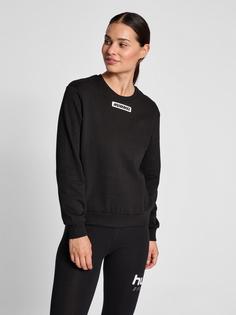 Rückansicht von hummel hmlTE ELEMENT SWEATSHIRT Funktionssweatshirt Damen BLACK
