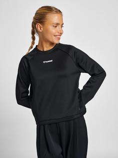 Rückansicht von hummel hmlMT KALU SHORT SWEATSHIRT Funktionssweatshirt Damen BLACK
