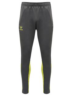 hummel hmlONGRID POLY PANTS Trainingshose Herren FORGED IRON/DARK CITRON