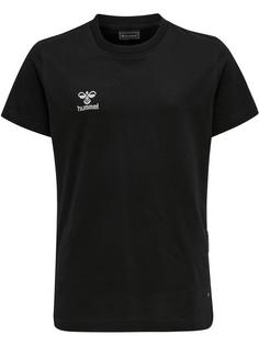 hummel hmlMOVE GRID COTTON T-SHIRT S/S KID T-Shirt Kinder BLACK