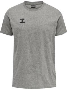 hummel hmlMOVE GRID COTTON T-SHIRT S/S T-Shirt Herren GREY MELANGE