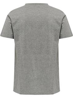 Rückansicht von hummel hmlMOVE GRID COTTON T-SHIRT S/S T-Shirt Herren GREY MELANGE