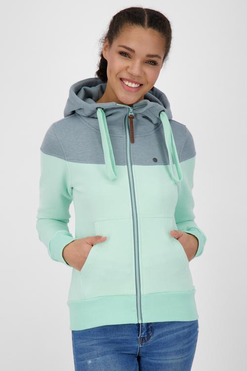 Rückansicht von ALIFE AND KICKIN PalinaAK A Sweatjacke Damen mint melange