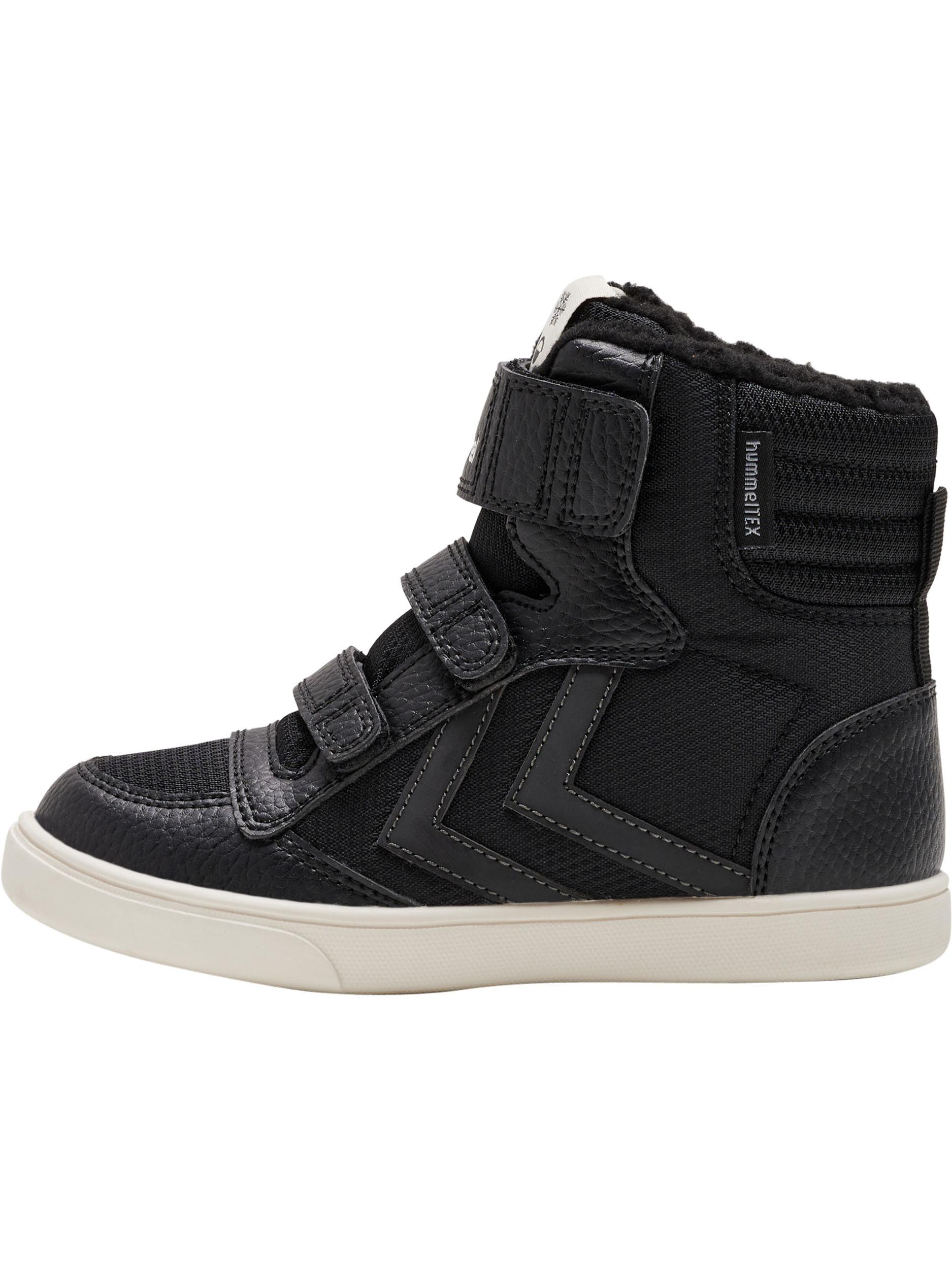 hummel STADIL SUPER POLY BOOT MID TEX JR Winterschuhe Kinder BLACK