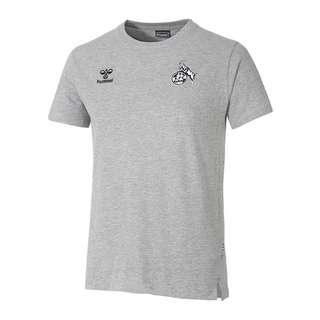 hummel 1. FC Köln Travel T-Shirt Fanshirt grau