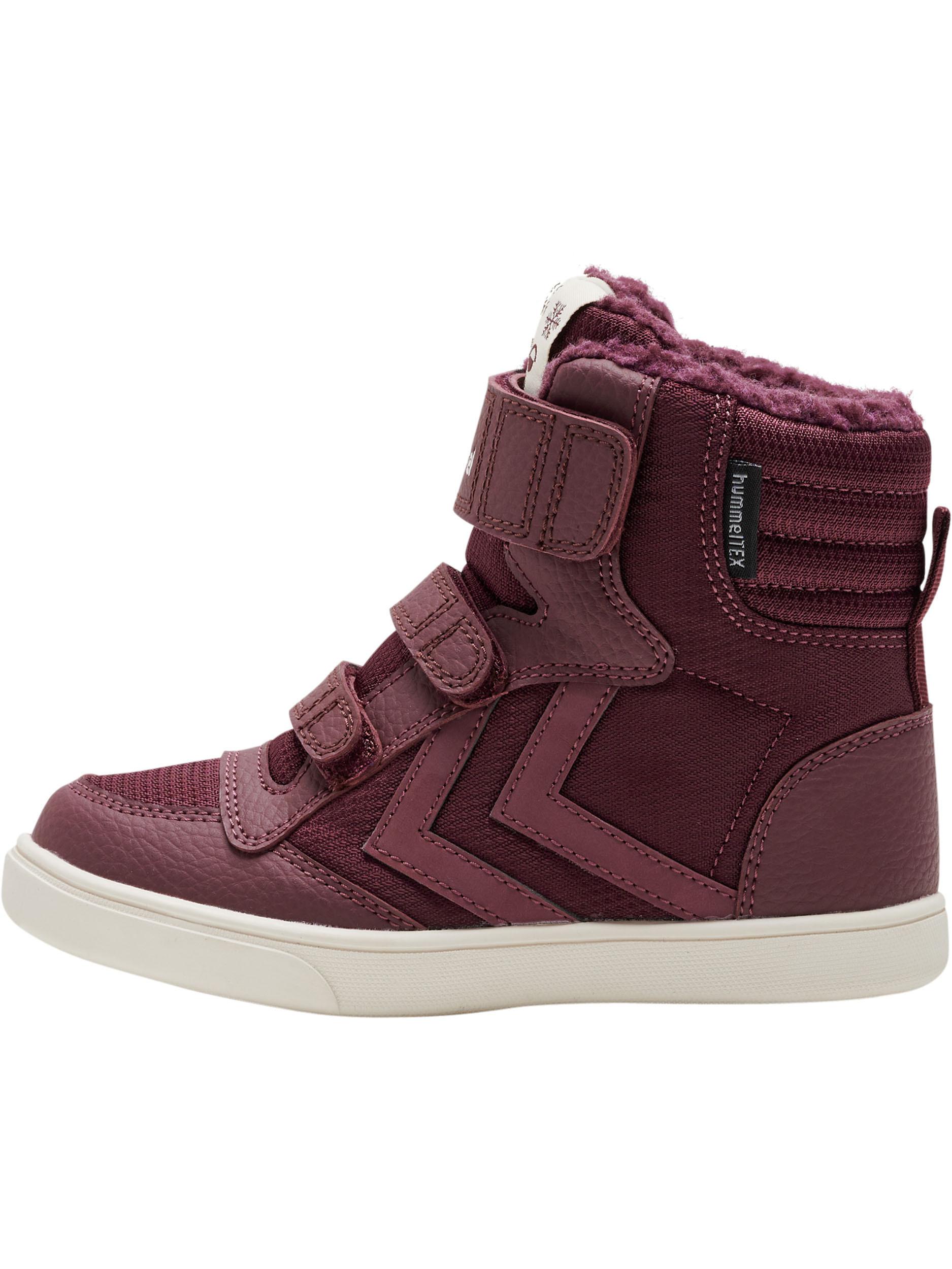 hummel STADIL SUPER POLY BOOT RECYCLED TEX JR Winterschuhe Kinder WINDSOR WINE