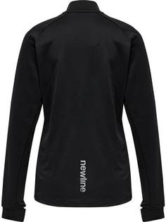 Rückansicht von Newline WOMEN'S CORE MIDLAYER Funktionssweatshirt Damen BLACK