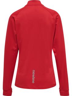 Rückansicht von Newline WOMEN CORE MIDLAYER Funktionssweatshirt Damen TANGO RED