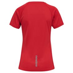 Rückansicht von Newline WOMEN CORE RUNNING T-SHIRT S/S Funktionsshirt Damen TANGO RED