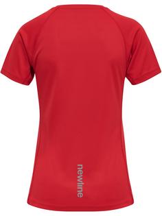 Rückansicht von Newline WOMEN CORE RUNNING T-SHIRT S/S Funktionsshirt Damen TANGO RED